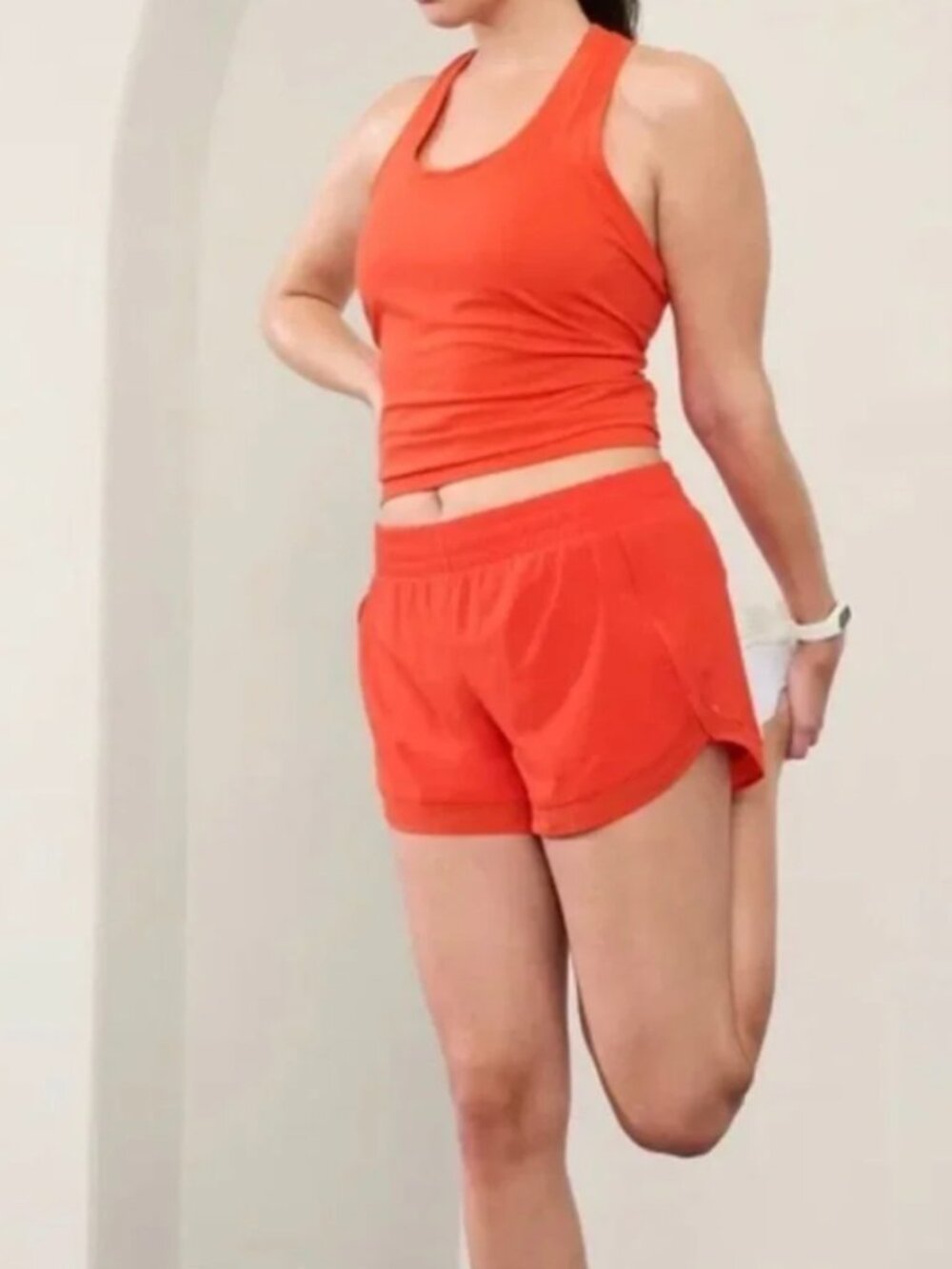 NWT Athleta Mesh Racer Run Short 4” Plus Size 2X Bright Orange